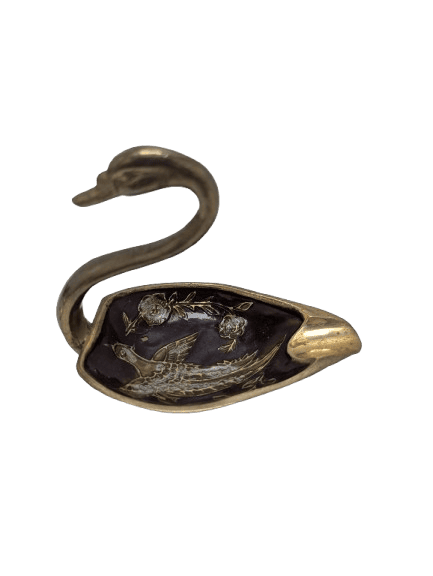 cendrier Vide poche en forme de cygne pate de verre Verrerie artisanat vintage cendrier Vide poche en forme de cygne pate de verre Verrerie artisanat vintage